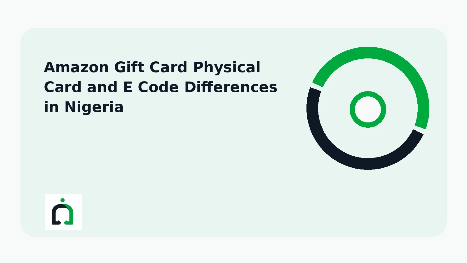 Amazon Gift Card Physical Card and E Code Differences in Nigeria