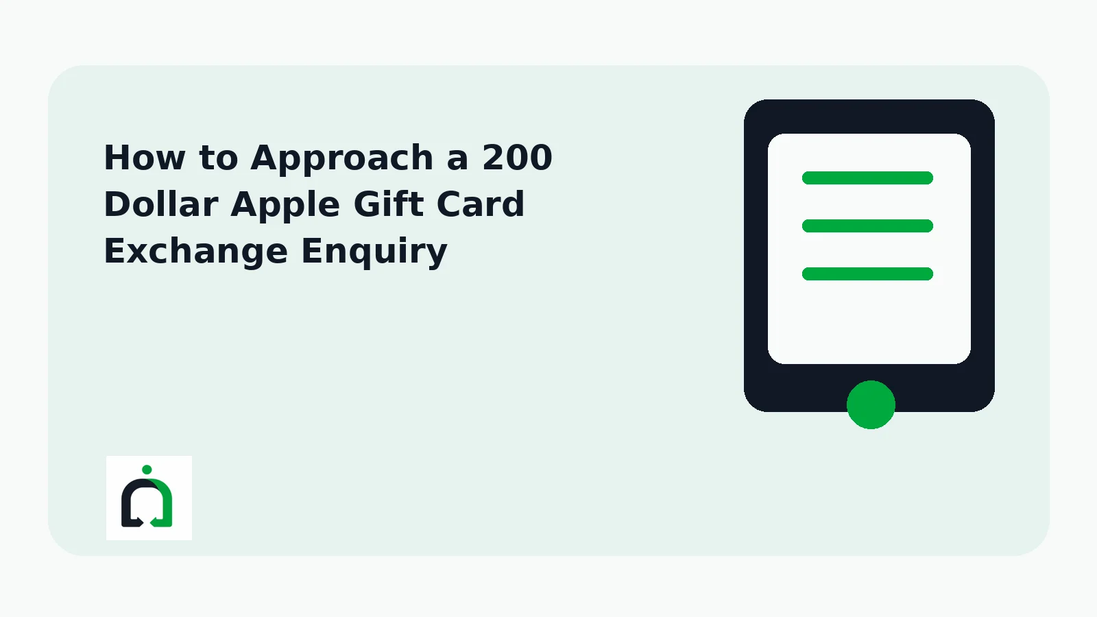 How to Approach a 200 Dollar Apple Gift Card Exchange Enquiry
