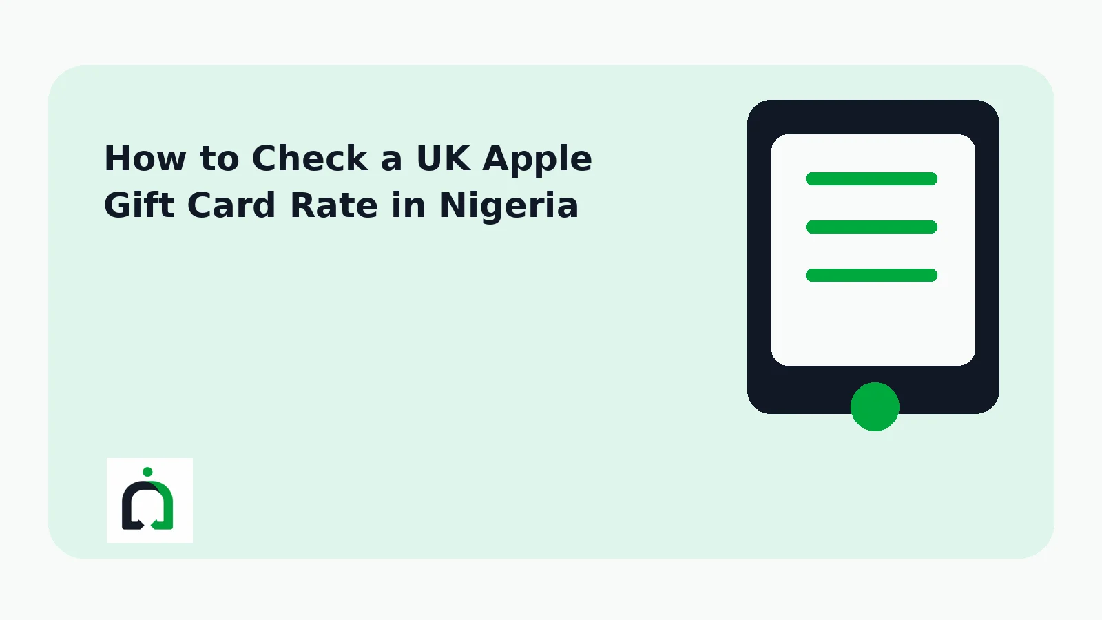 How to Check a UK Apple Gift Card Rate in Nigeria