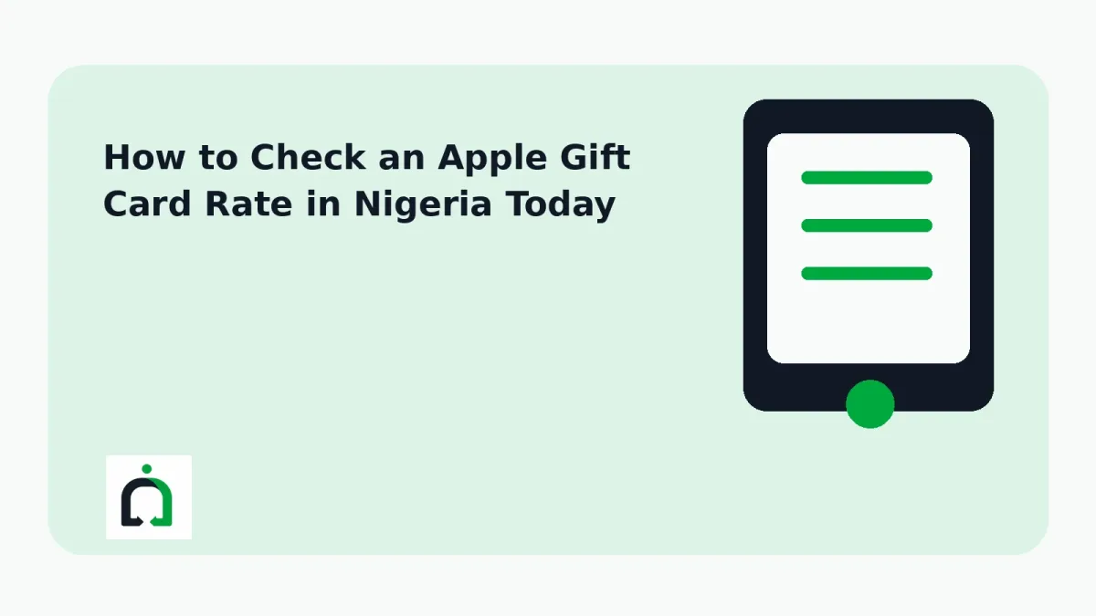 How to Check an Apple Gift Card Rate in Nigeria Today