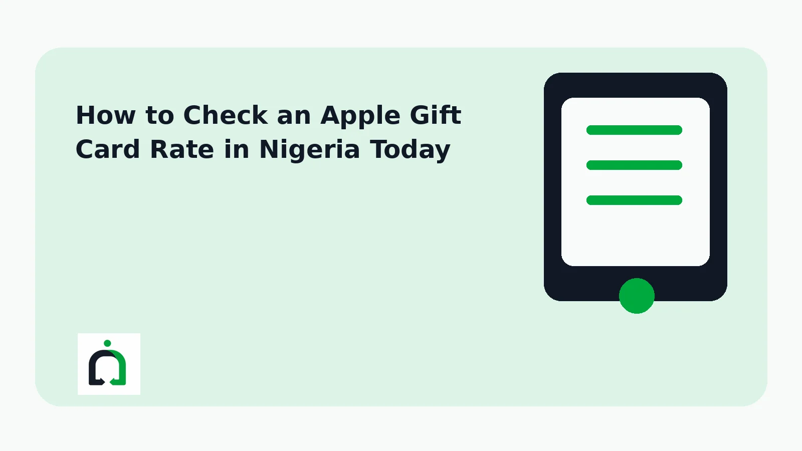 How to Check an Apple Gift Card Rate in Nigeria Today