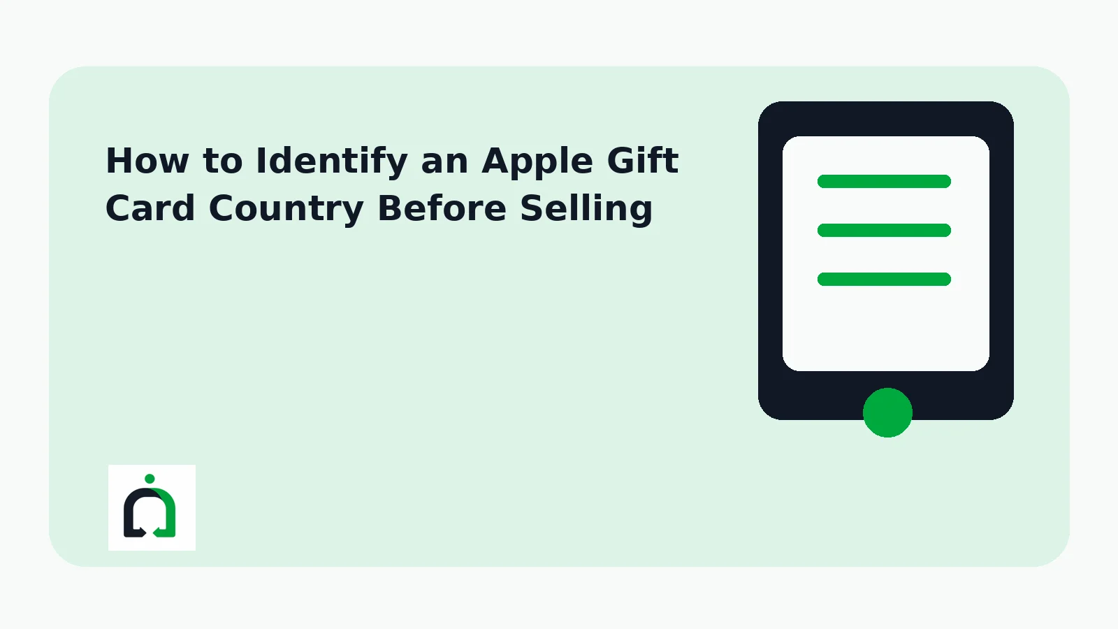 How to Identify an Apple Gift Card Country Before Selling