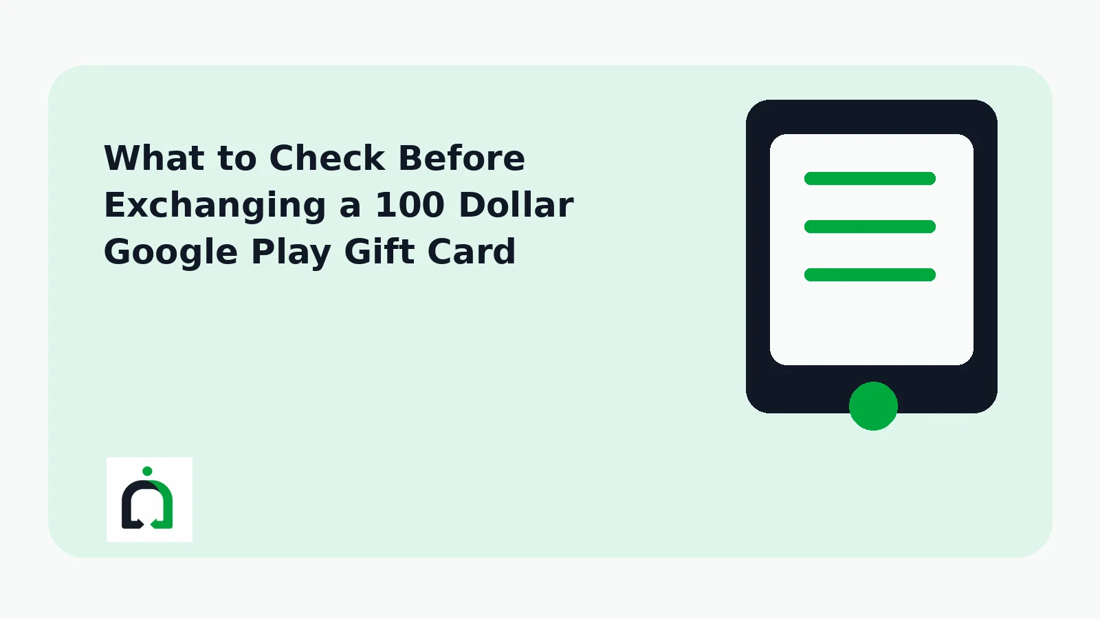 What to Check Before Exchanging a 100 Dollar Google Play Gift Card