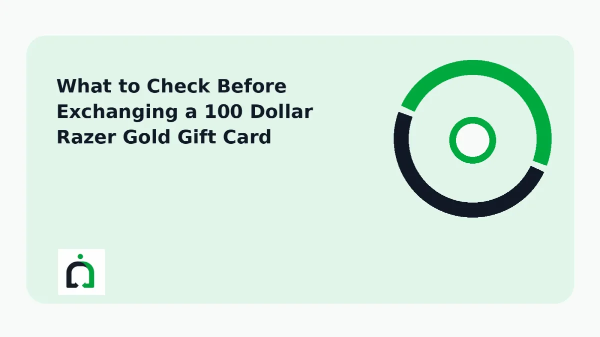 What to Check Before Exchanging a 100 Dollar Razer Gold Gift Card